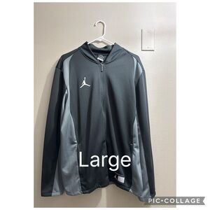 Jordan Performance Jacket in Dark Gray and Light Gray
